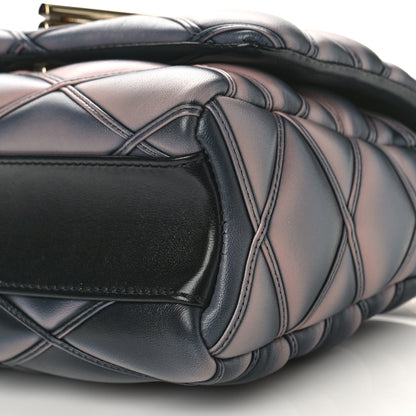 Louis Vuitton Lambskin Malletage Top Handle GO-14 MM Black Pink 9 of 9