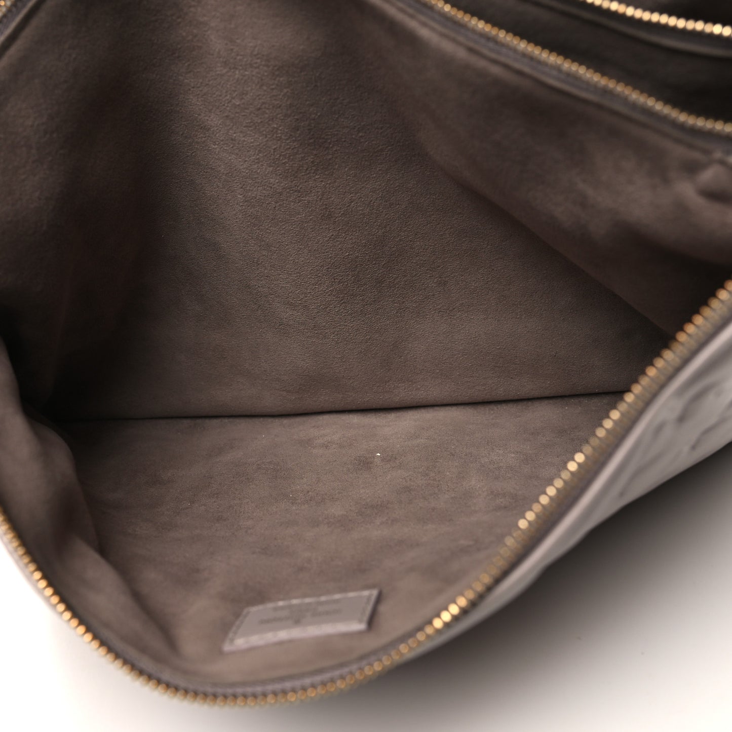 Lambskin Embossed Monogram Coussin MM Grey