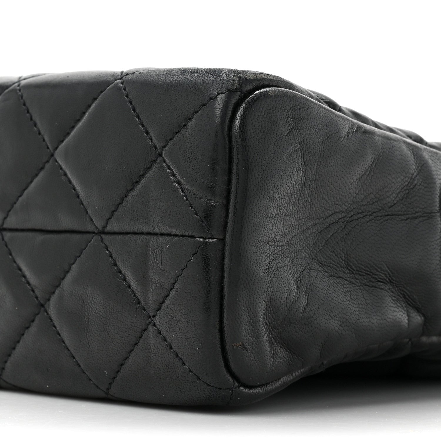 Chanel Lambskin Quilted Large Camera Case Black 10 of 16