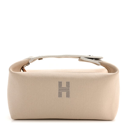 Hermes Canvas Small Bride-A-Brac Pouch Natural 1 of 8