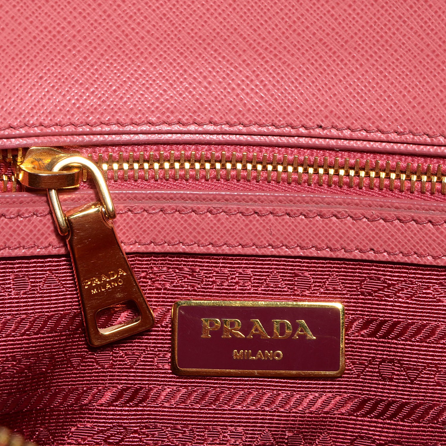 Prada Saffiano Lux Small Double Zip Tote Tamaris 7 of 9