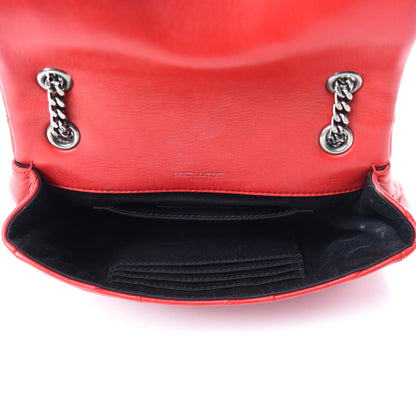 Saint Laurent Lambskin Patchwork Monogram Small Jamie Red 5 of 11