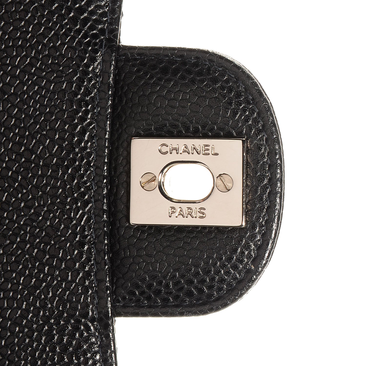 Chanel Caviar Quilted Medium Double Flap Black 8 of 9