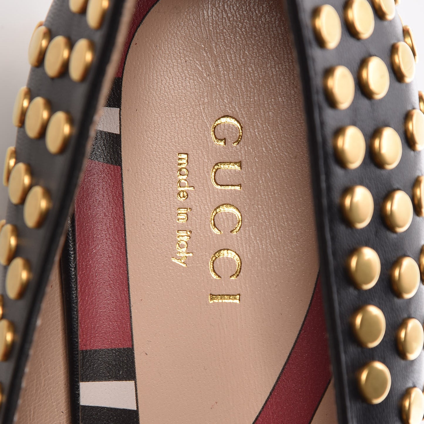 Malaga Kid Studded Polly Fringe 55mm Loafer Pumps 36 Black
