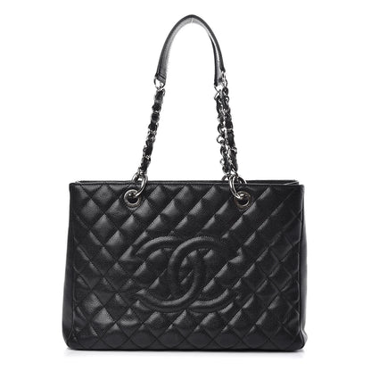 Chanel Caviar Quilted Grand Shopping Tote GST Black 1 of 13