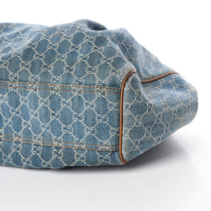 Gucci Denim Monogram Large Sukey Tote 9 of 21