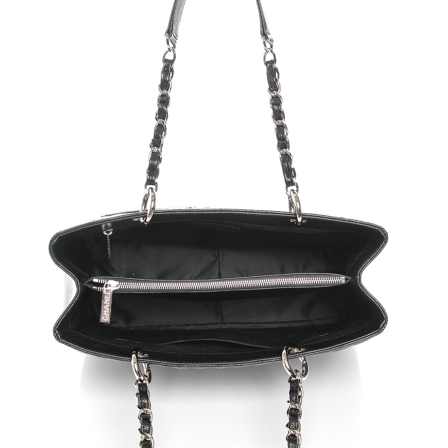 Caviar Quilted Grand Shopping Tote GST Black