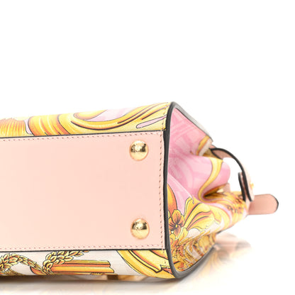 Fendi X VERSACE Vitello Seta Nappa Fendace FF Baroque Mini Peekaboo Iconic Satchel Pink Gold 10 of 10