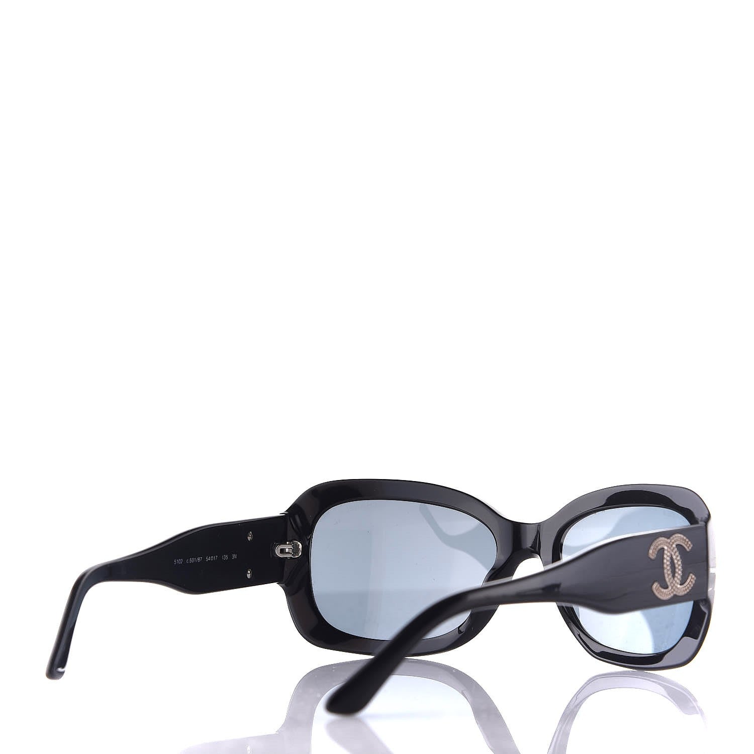 Chanel CC Sunglasses 5102 Black 4 of 8