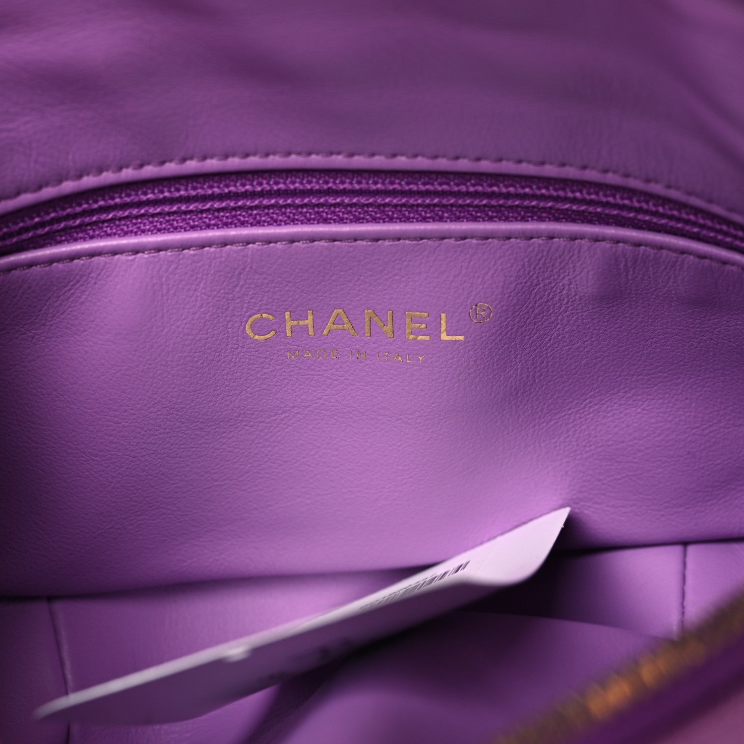 Chanel Caviar Quilted Filigree Waist Bag Purple 5 of 9