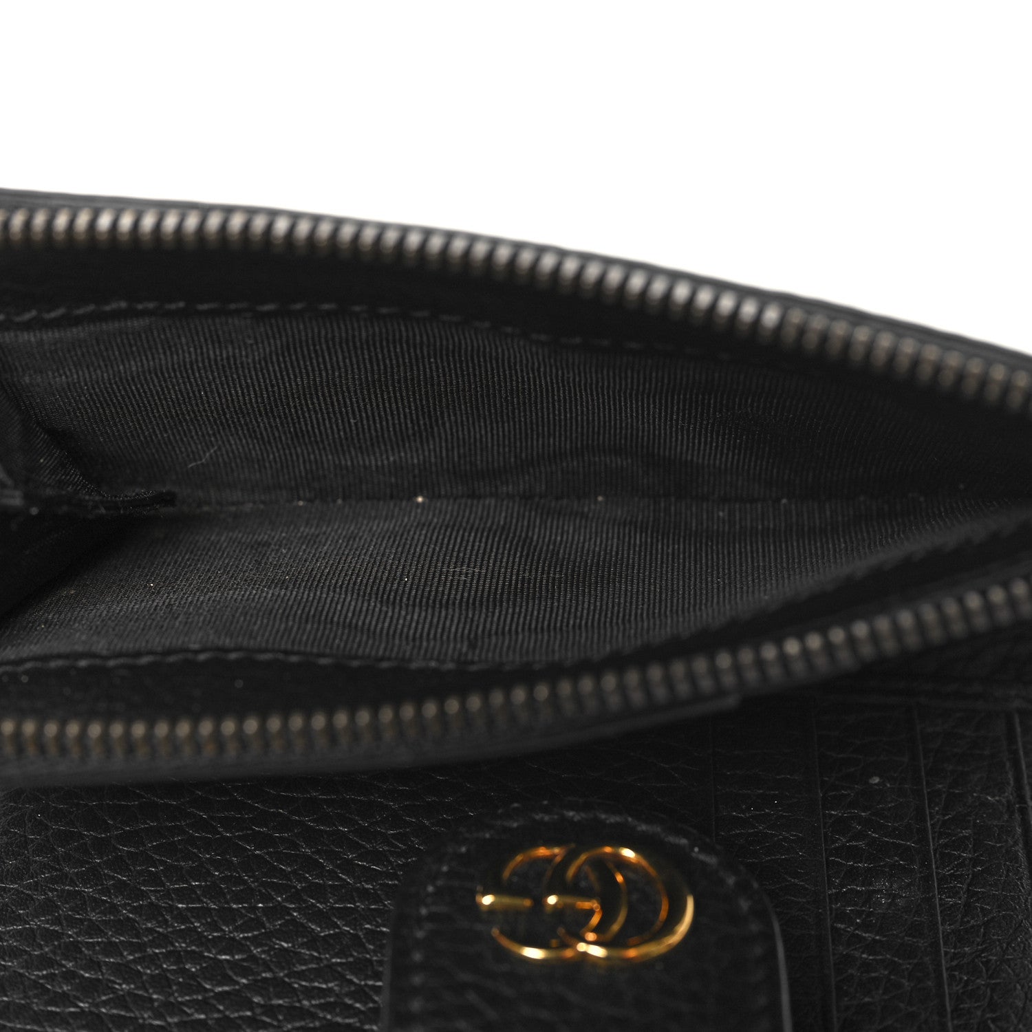 Gucci Piuma Calfskin Medium Bamboo Double G Wallet Black 7 of 10