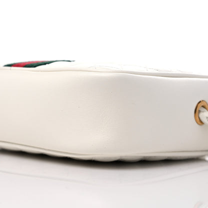 Gucci Calfskin Web Trapuntata Mini Shoulder Bag Off White 9 of 10