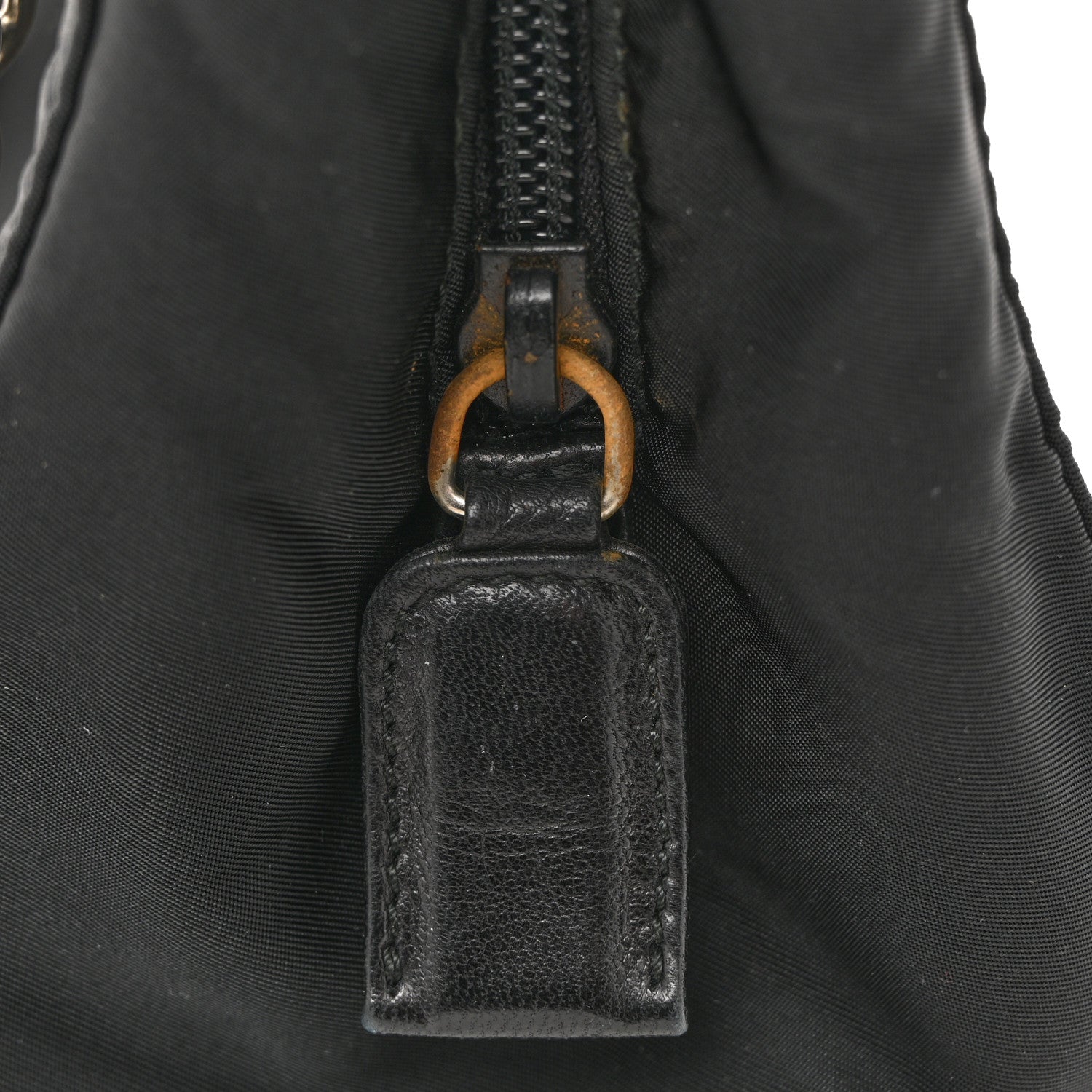 Prada Tessuto Nylon Acciaio Chain Shoulder Bag Black 15 of 15