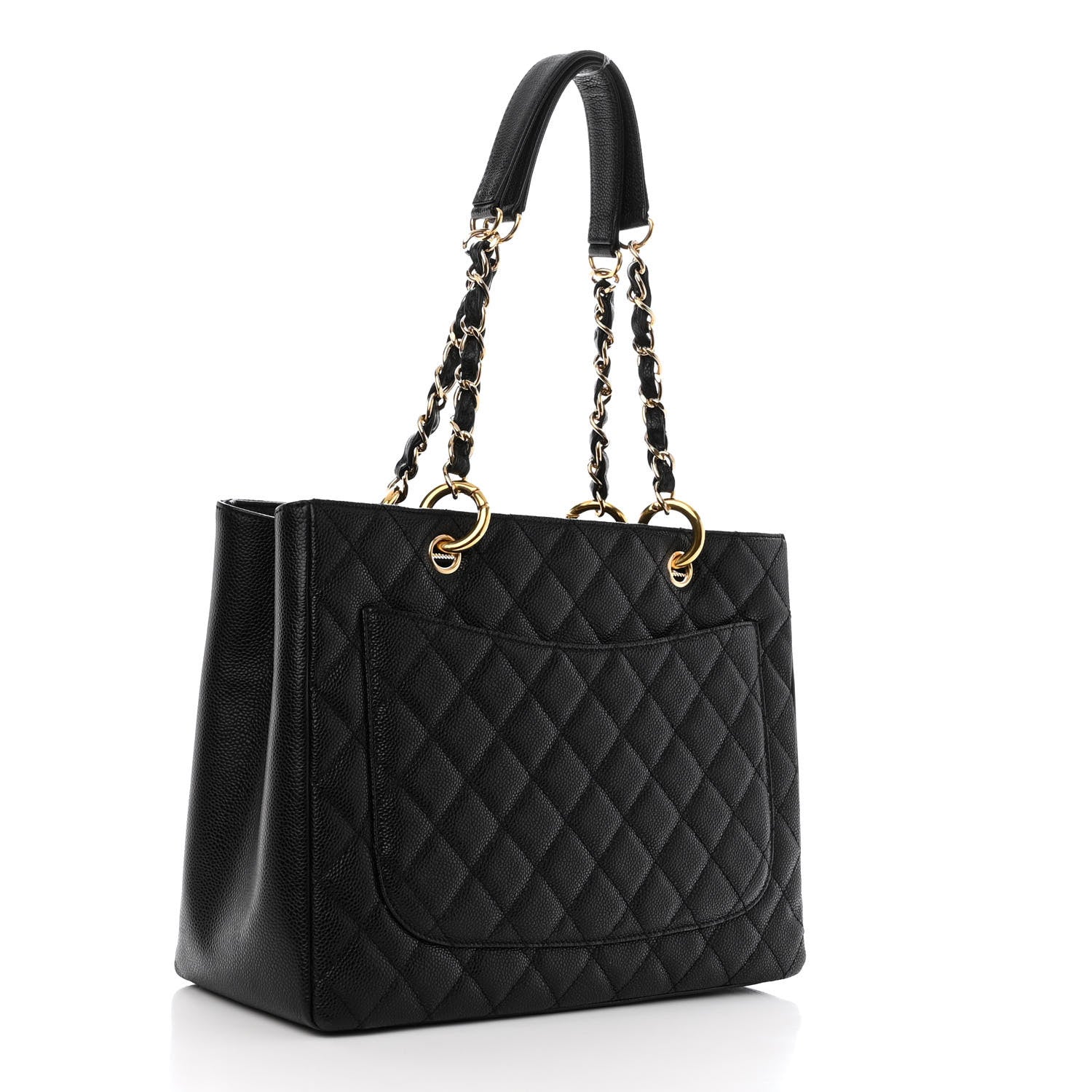 Chanel Caviar Quilted Grand Shopping Tote GST Black 3 of 9