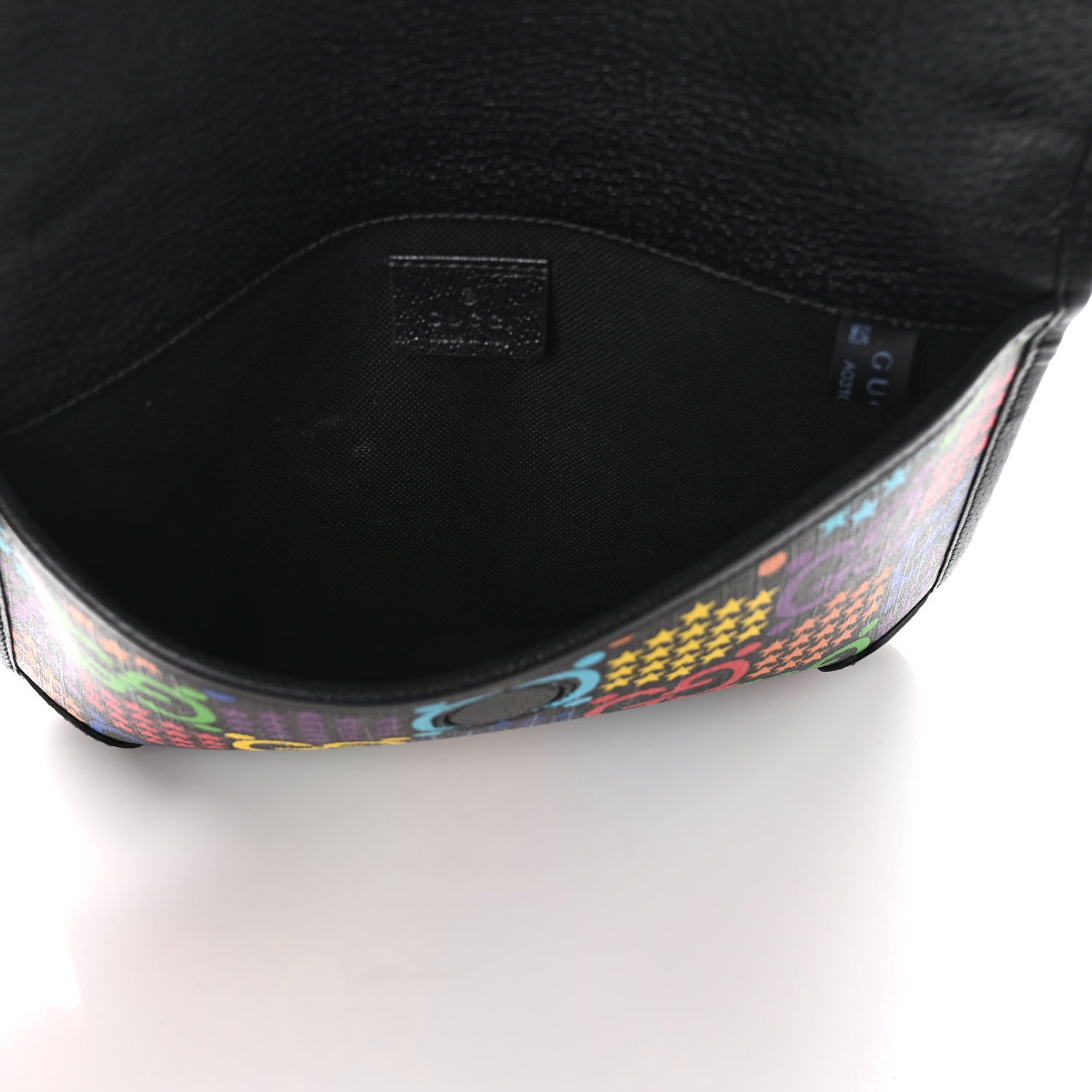 Gucci GG Supreme Monogram Psychedelic Slim Belt Bag Black 5 of 10