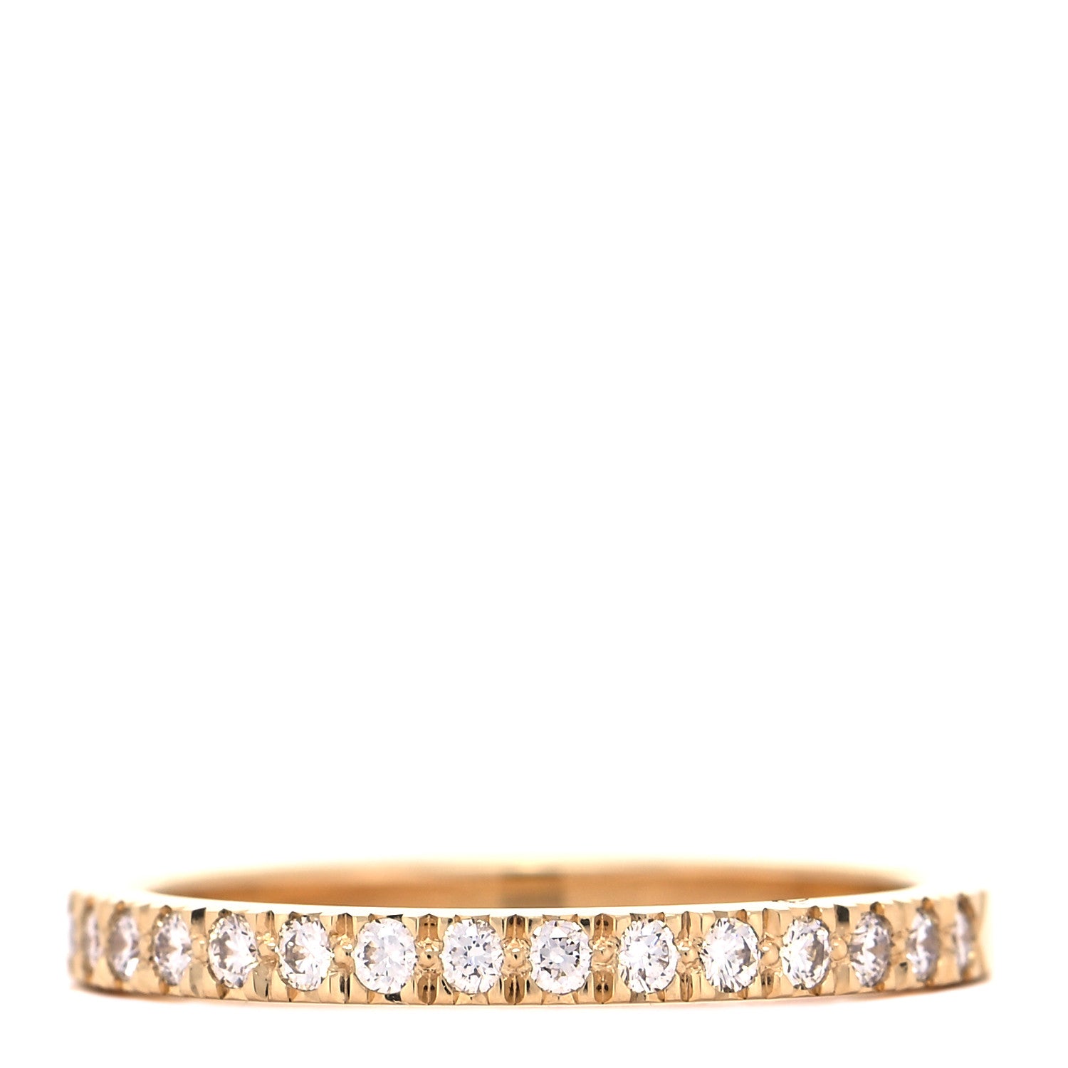 Tiffany 18K Yellow Gold Diamond Novo Half Circle Band Ring 50 5.5 1 of 4
