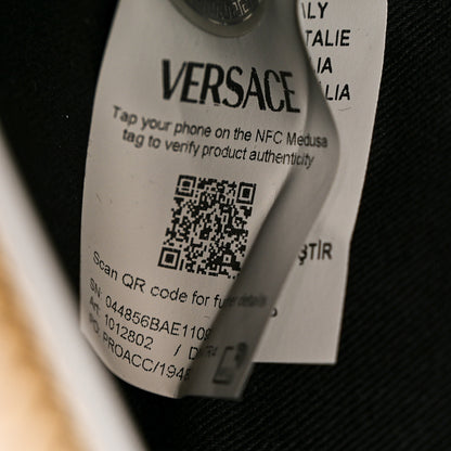 Versace Nappa Quilted Virtus Shoulder Bag White 7 of 13
