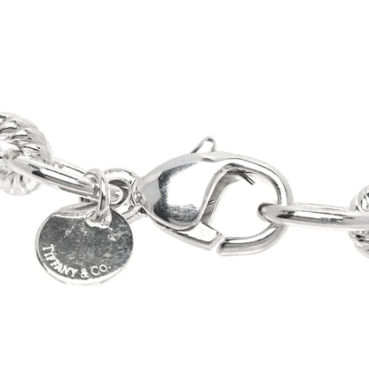 Tiffany Sterling Silver Twisted Oval Link Bracelet 3 of 4