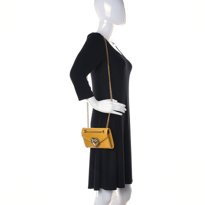 Dolce & Gabbana Smooth Calfskin Devotion Envelope Phone Bag Senape 2 of 10