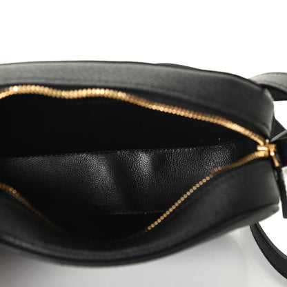 Balenciaga Signature Grained Calfskin Logo XS Ville Camera Bag Black White 4 of 4