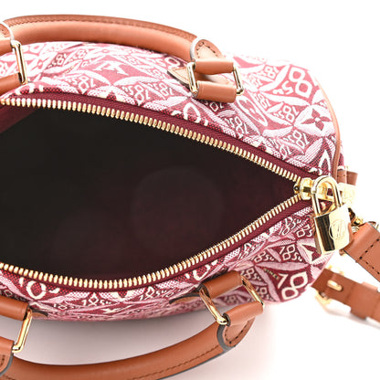 Louis Vuitton Jacquard Since 1854 Speedy Bandouliere 25 Bordeaux 5 of 10