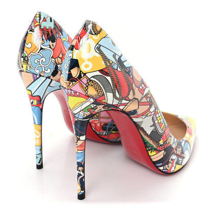 Christian Louboutin Patent Super Loubi Pigalle Follies 100 Pumps 37 Multicolor 5 of 9