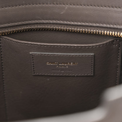 Saint Laurent Calfskin Small Classic Y Cabas Gray 6 of 12