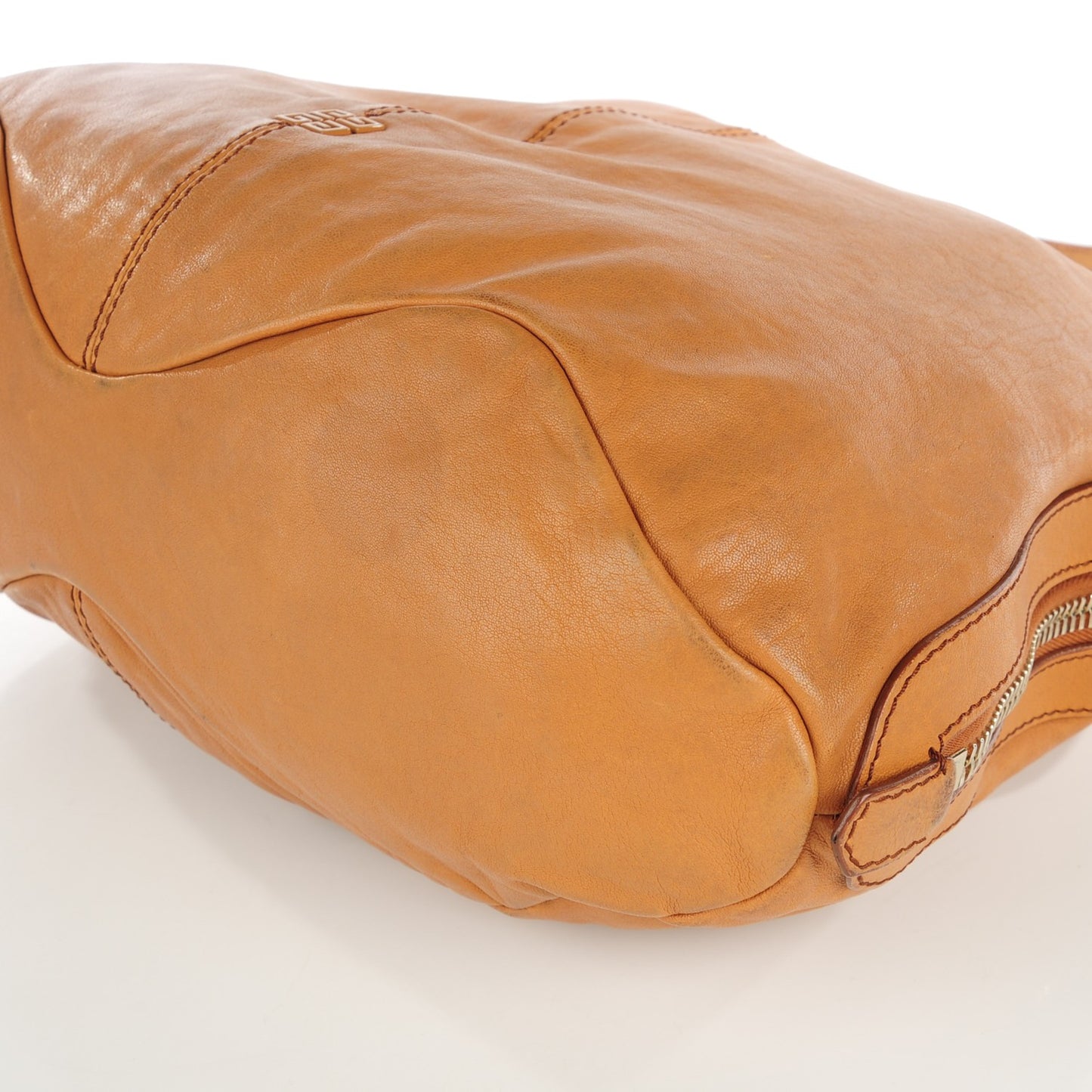 Lambskin Tinhan Shopper Camel