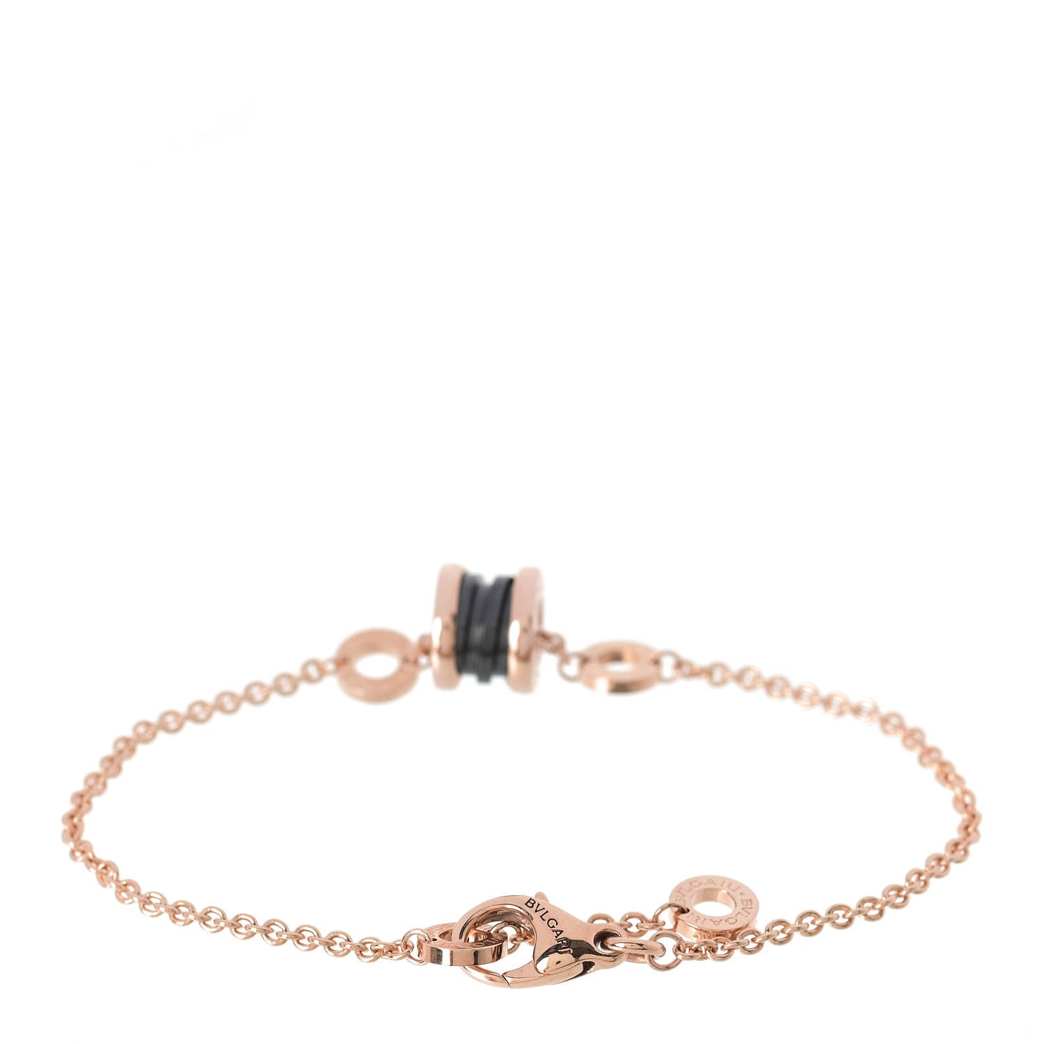 Bulgari 18K Rose Gold Black Ceramic B.Zero1 Bracelet 3 of 7