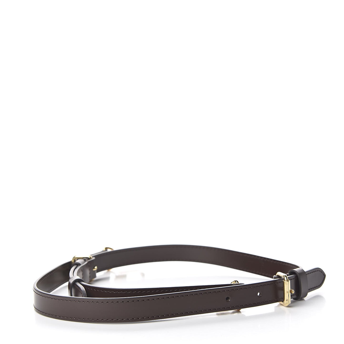 Calfskin Adjustable Speedy Bandouliere Shoulder Strap Brown