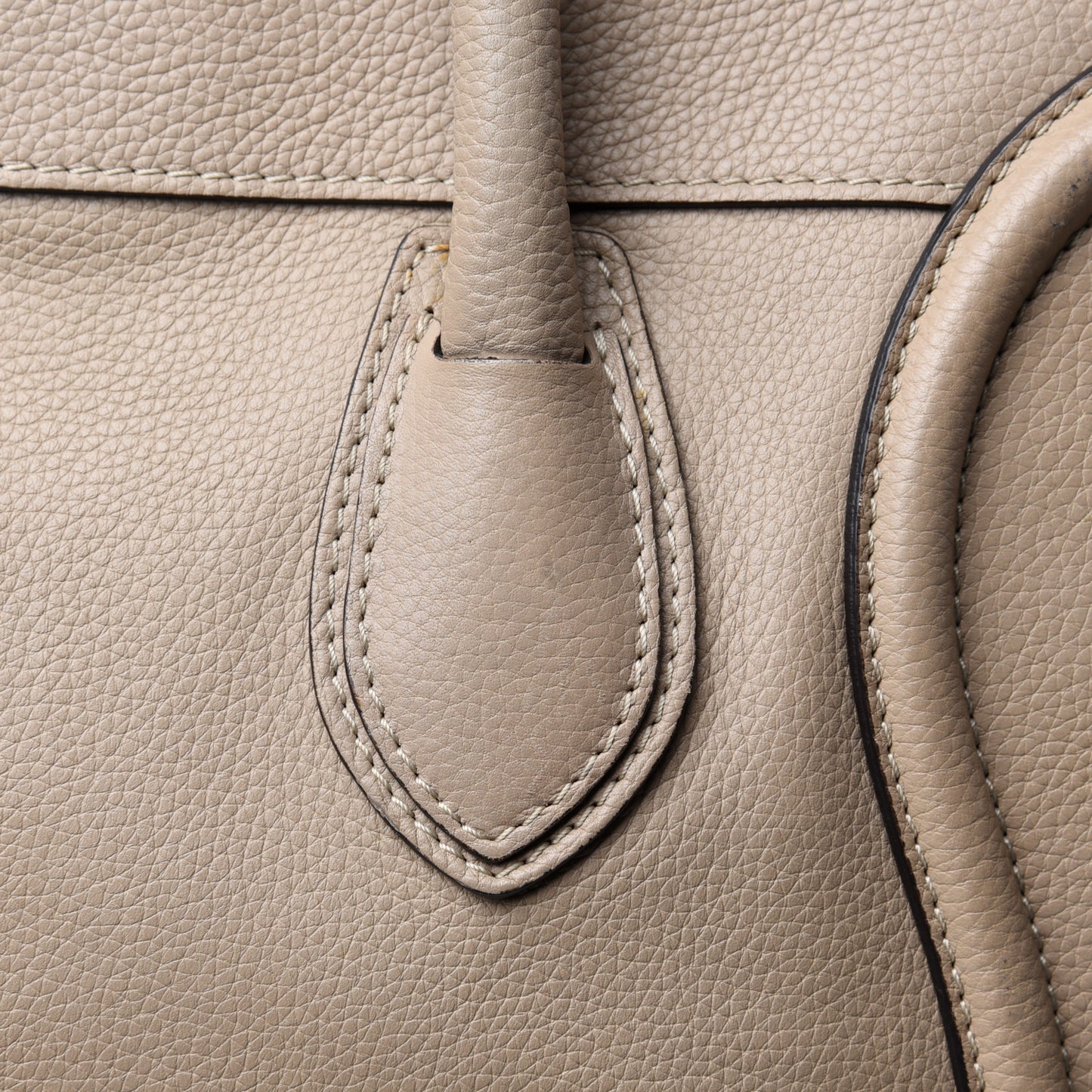 Drummed Calfskin Mini Luggage Dune