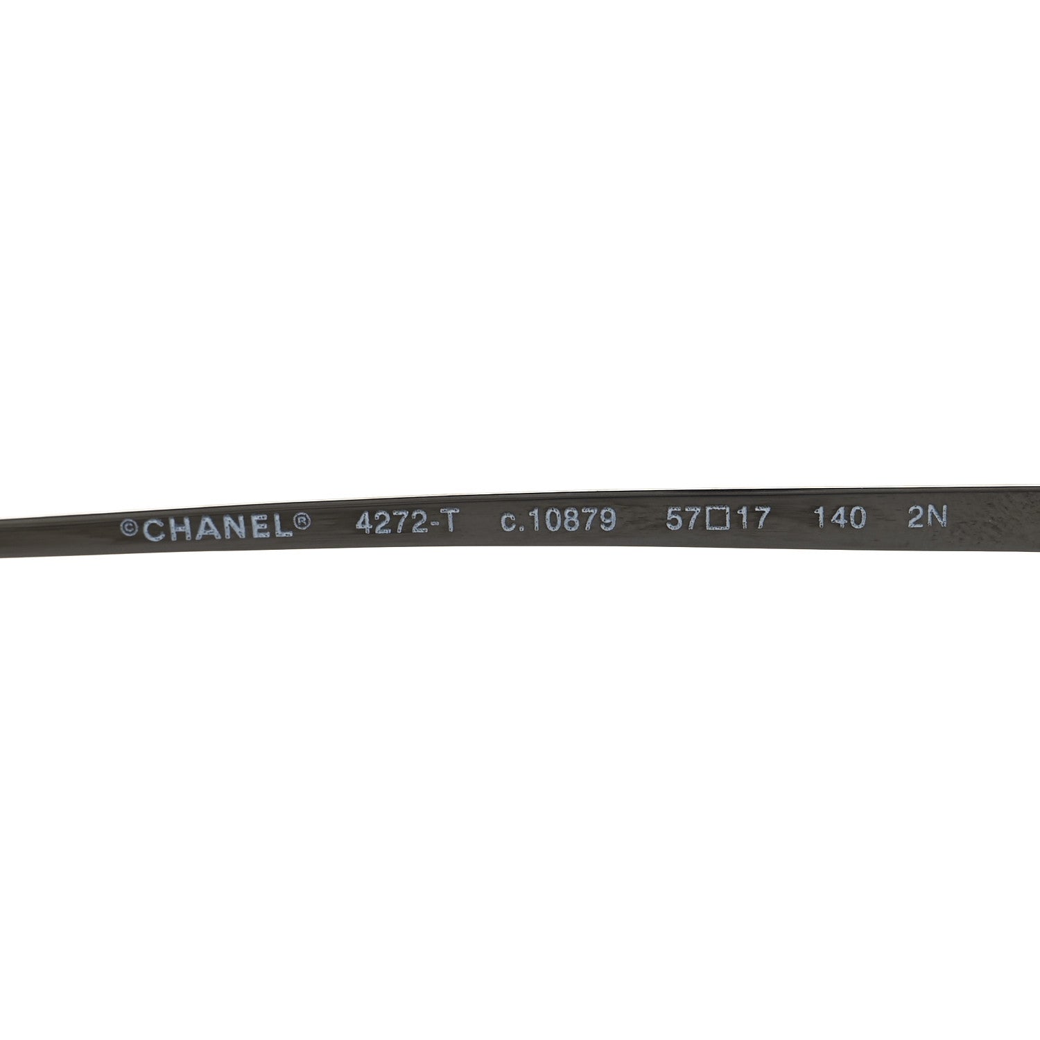 Chanel Titanium CC Pilot Aviator Sunglasses 4272-T Silver 5 of 7