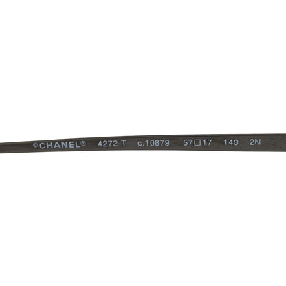 Chanel Titanium CC Pilot Aviator Sunglasses 4272-T Silver 5 of 7