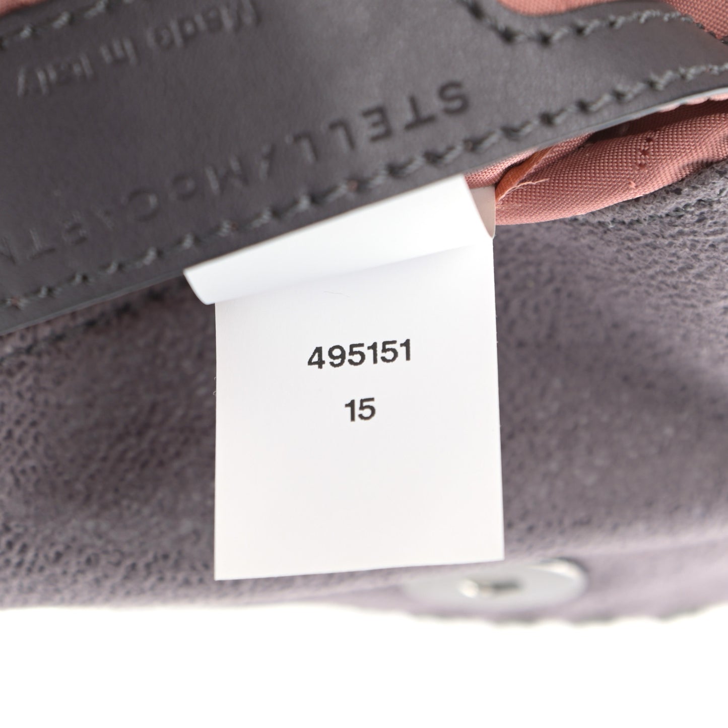 Shaggy Deer Mini Falabella Fold Over Tote Light Grey