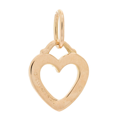 Tiffany 18K Rose Gold Diamond Sentimental Heart Pendant 3 of 3