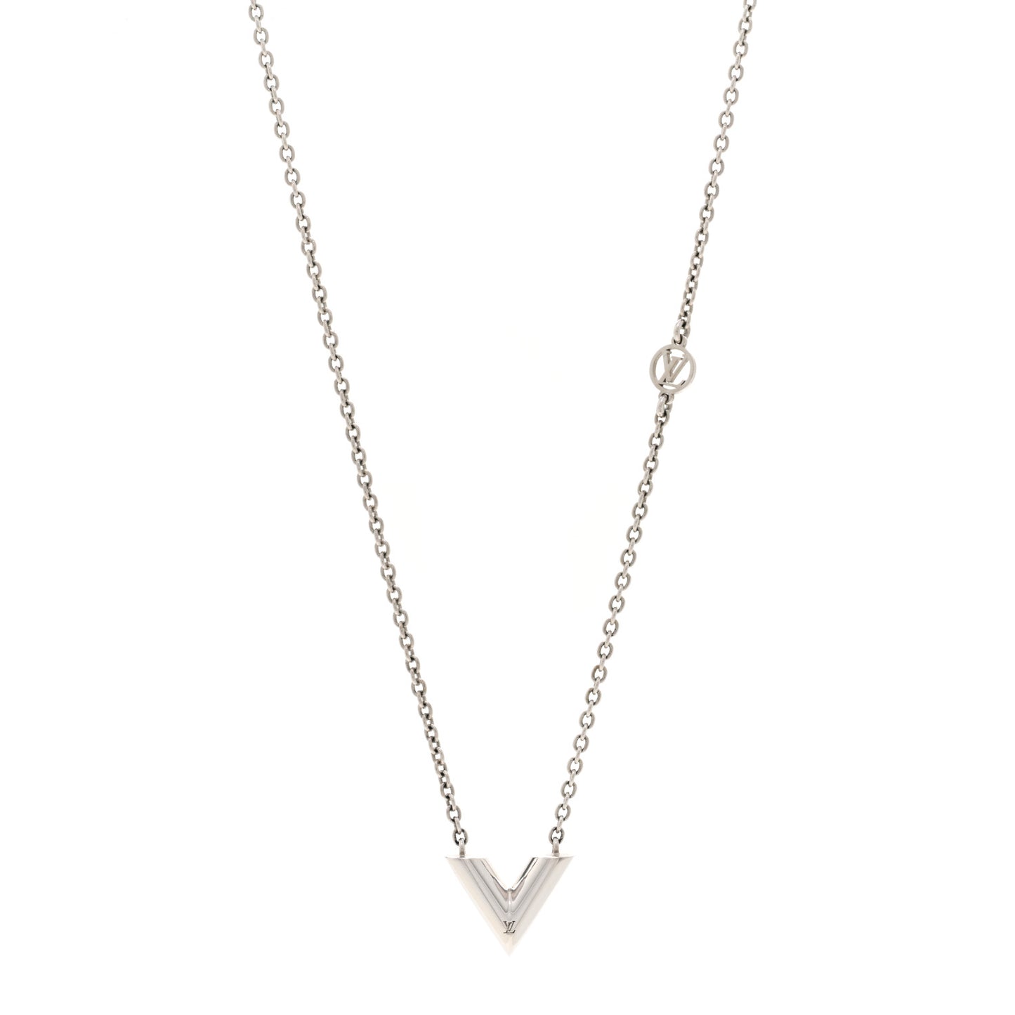 Metal Essential V Supple Necklace Silver