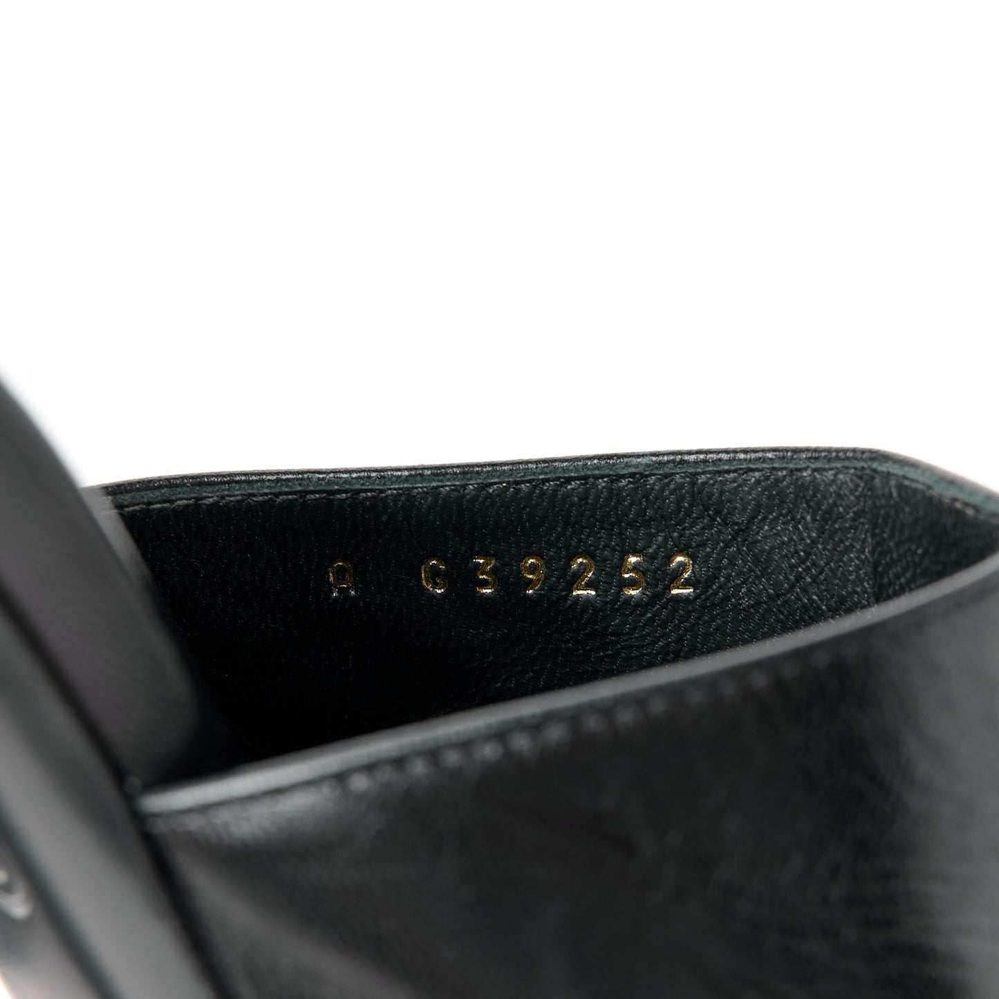 Shiny Goatskin Pearl Mule Sandals 38 Black