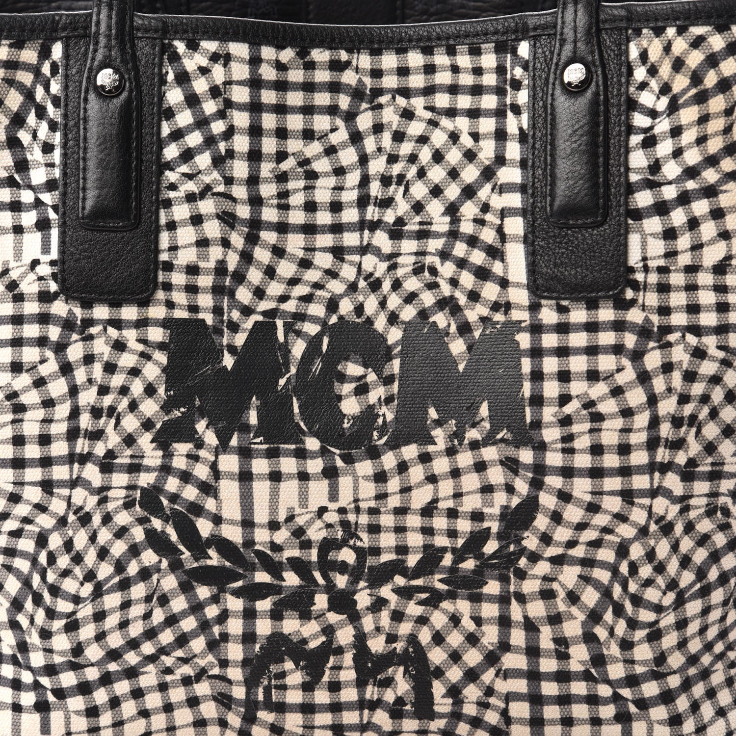 MCM Visetos Medium Liz Reversible Shopper Tote Black 16 of 16