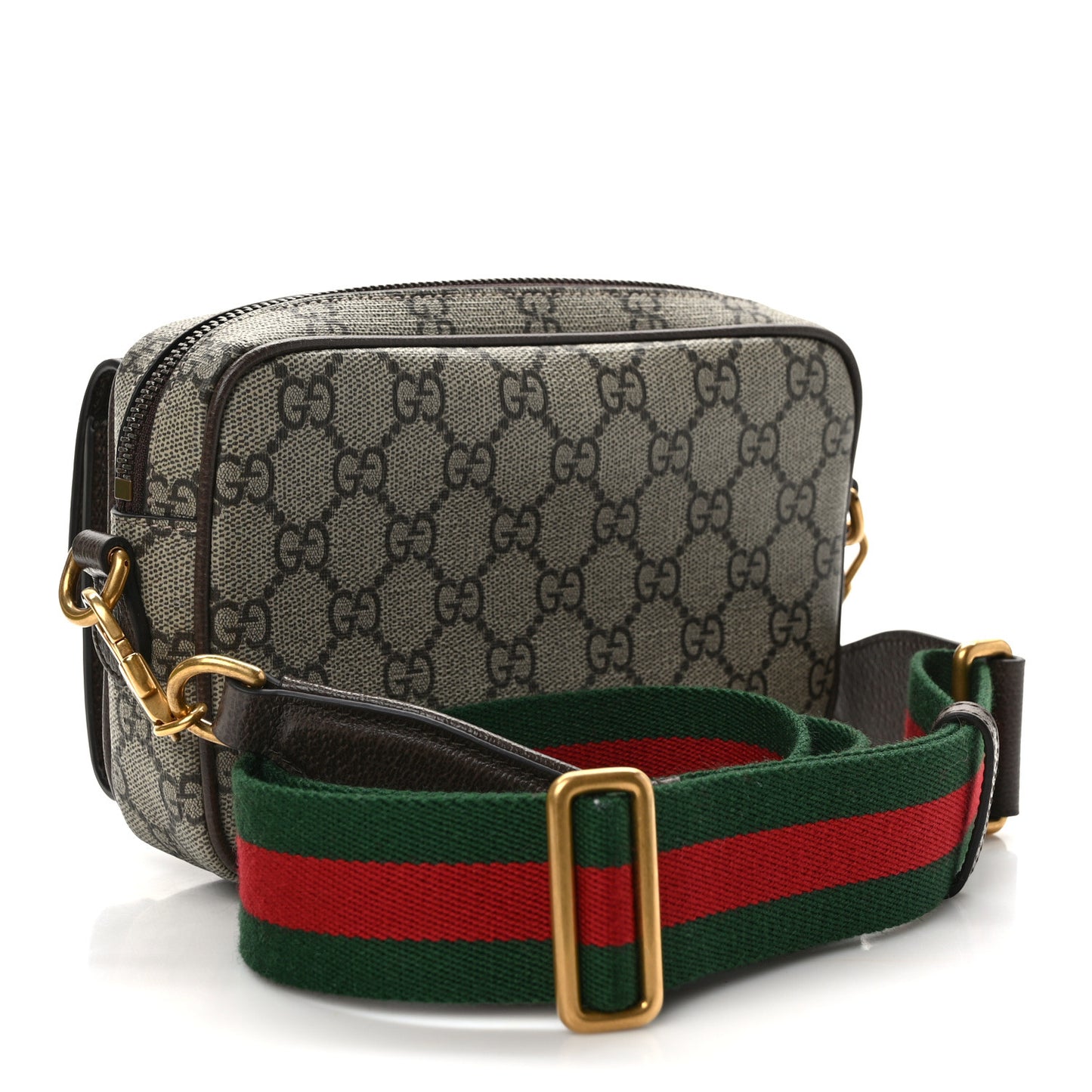 GG Supreme Monogram Web Mini Ophidia Bag Beige Ebony