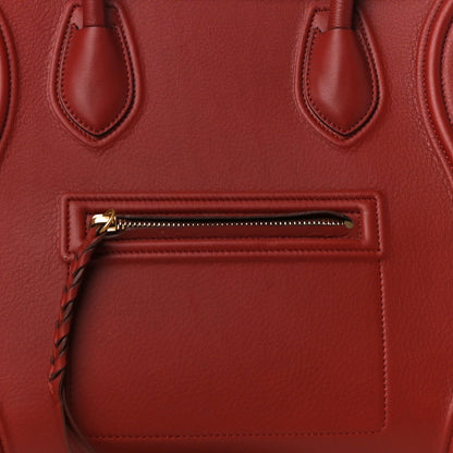 Celine Supple Calfskin Medium Phantom Luggage Red 9 of 9