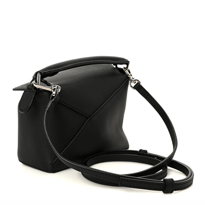 Loewe Calfskin Mini Puzzle Edge Bag Black 3 of 11