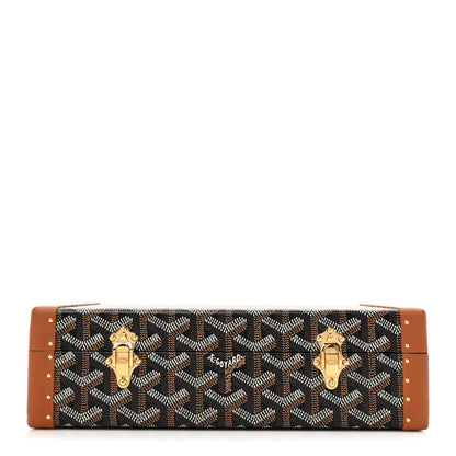 Goyard Goyardine Vendome Jewelry Case Black Gold 1 of 8