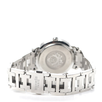 Hermes Stainless Steel 31mm Clipper Automatic Watch Grey 3 of 6