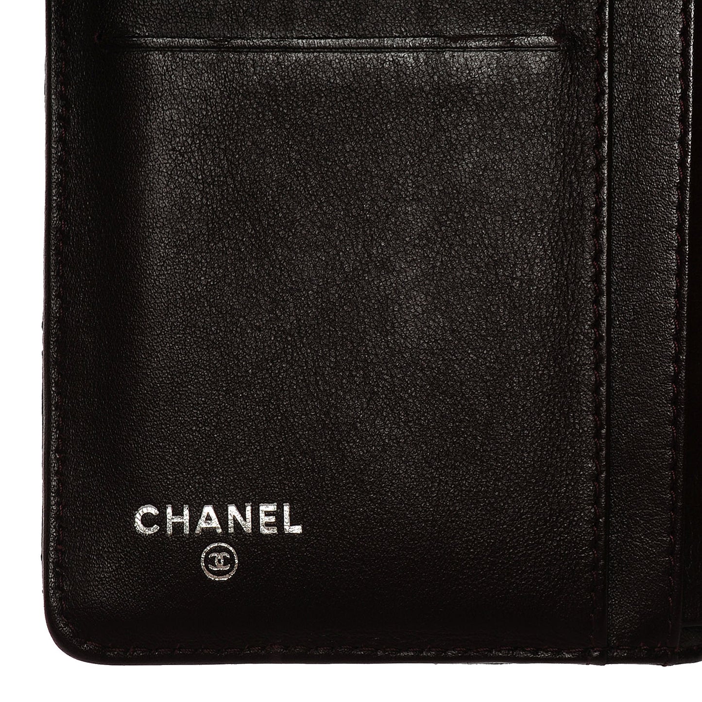 Caviar Quilted Large Zip Wallet Black