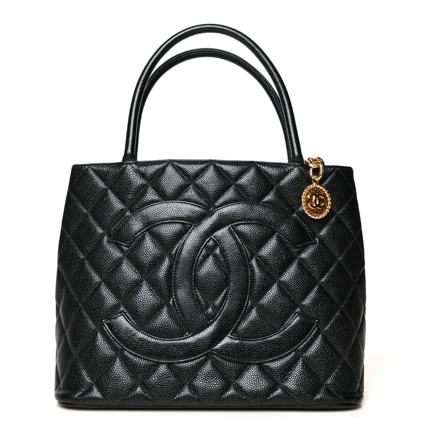 Chanel Caviar Quilted Medallion Tote Black 1 of 10