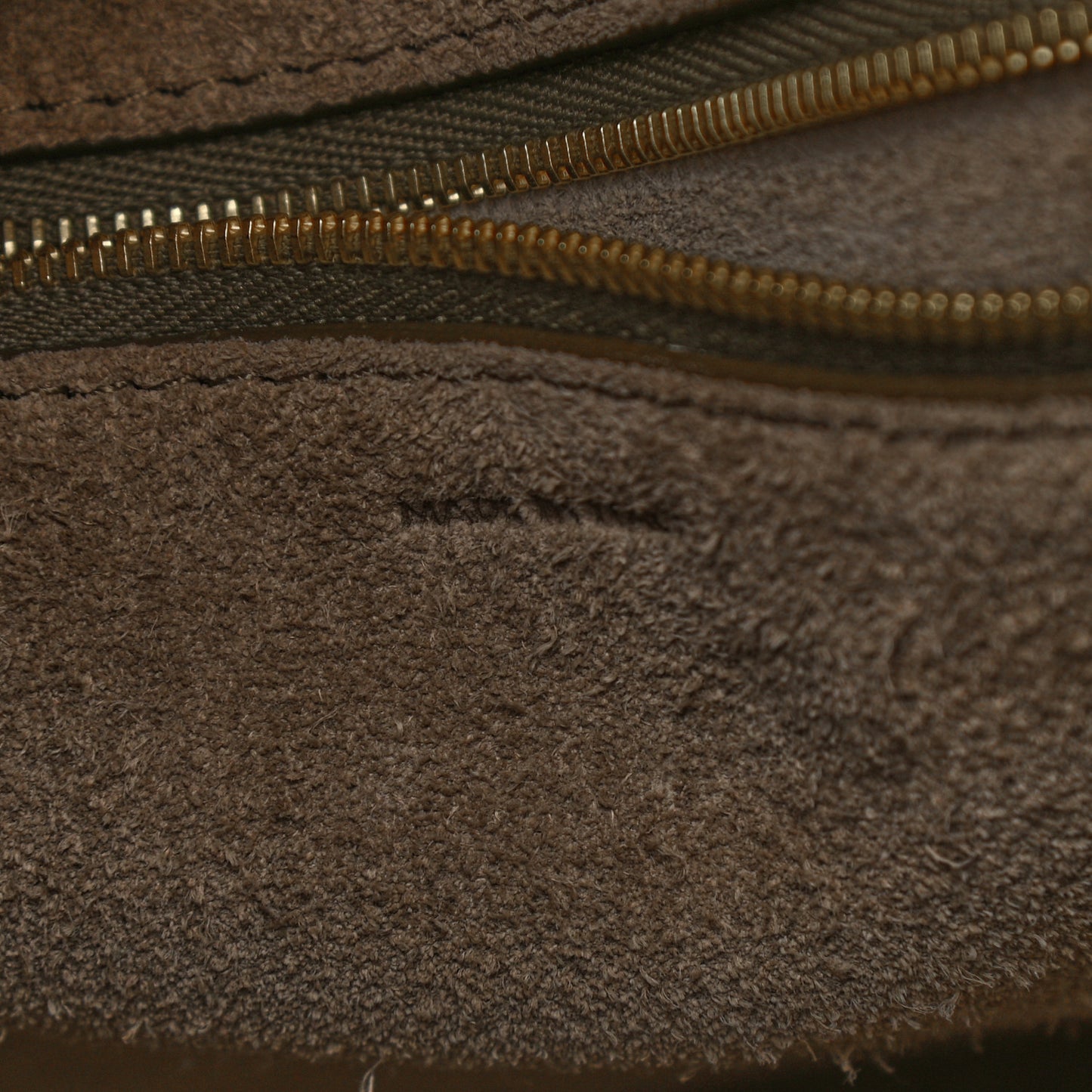 Soft Grained Calfskin Sangle Bucket Bag Taupe