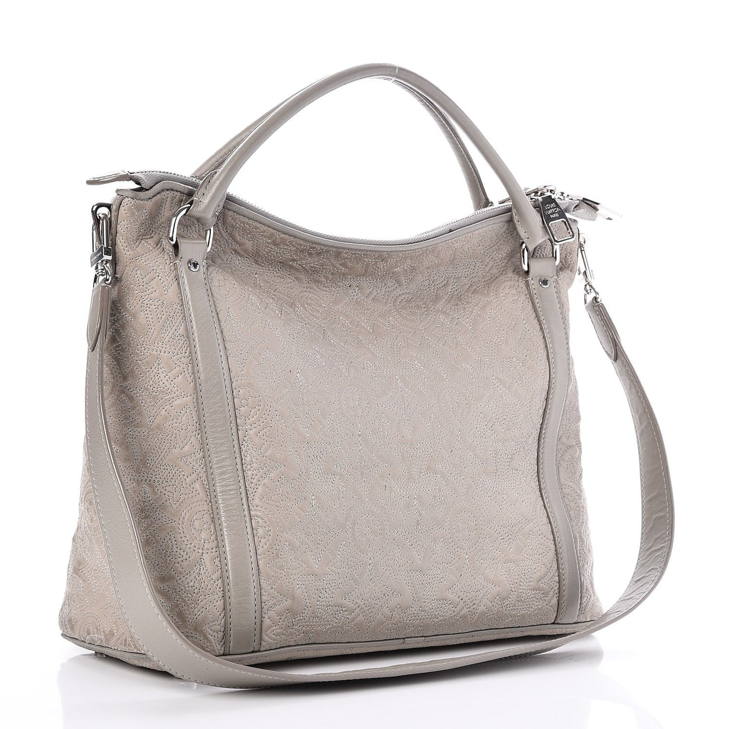 Monogram Lambskin Antheia IXIA PM Gris Clair