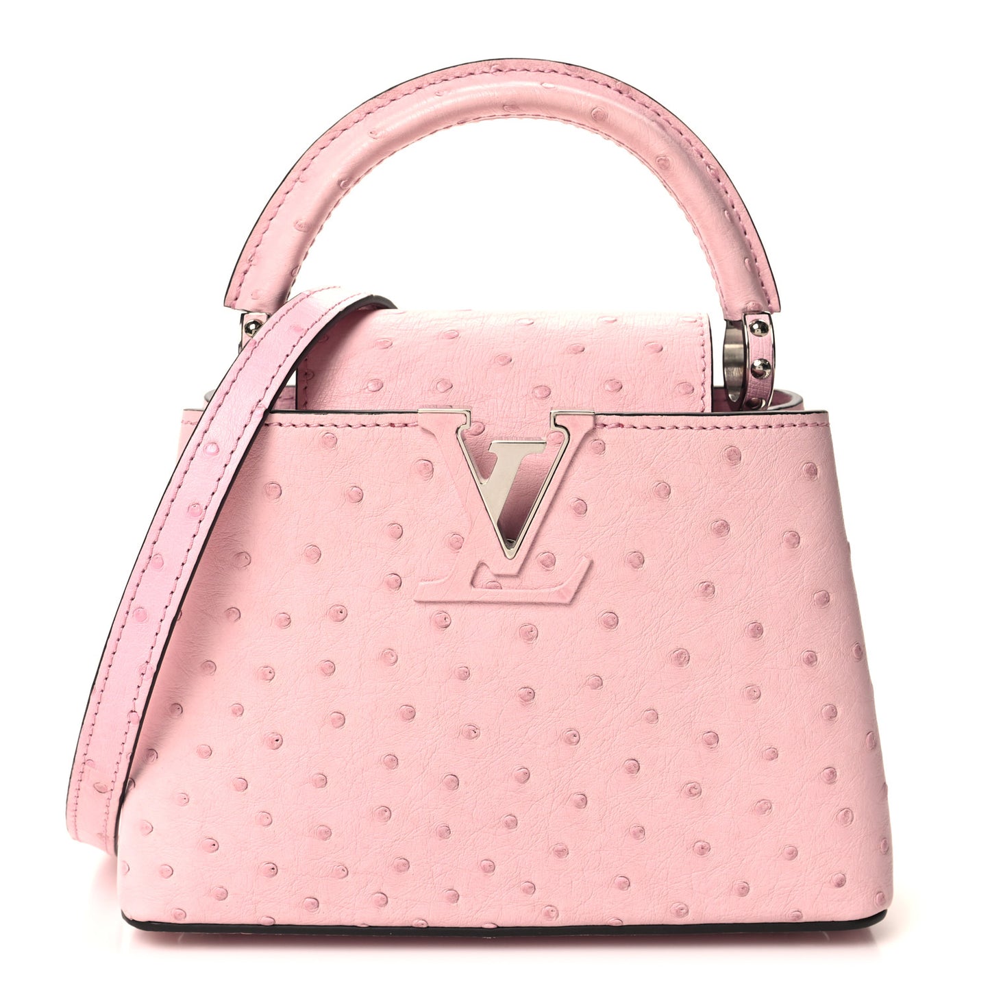 Ostrich Capucines Mini Pink