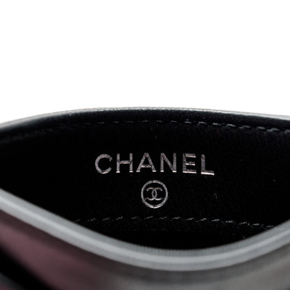 Chanel Lambskin Quilted Card Holder So Black 6 of 9