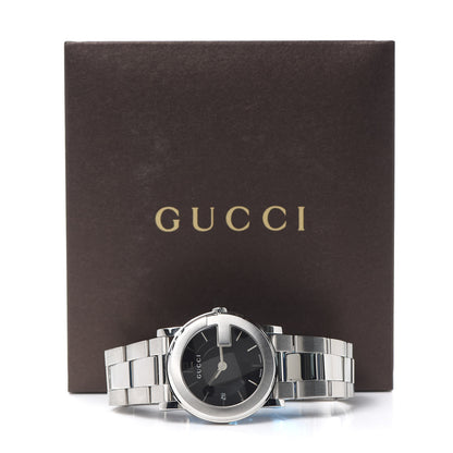 Gucci Stainless Steel 36mm G-Round Quartz Watch Black 6 of 6
